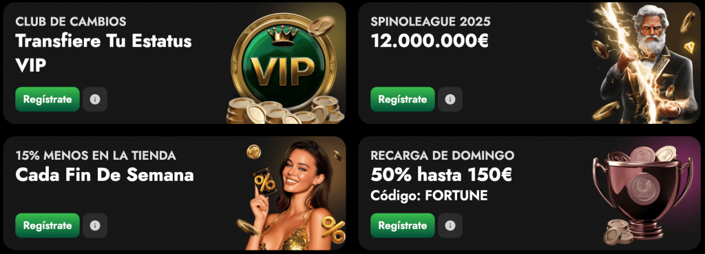 Bonus en Oscar Spin Espa&ntilde;a